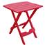 Quik-Fold Cherry Red Patio Side Table