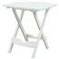 Quik-Fold White Patio Side Table