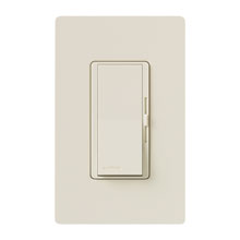 Lutron Diva LED/CFL Slide Dimmer Switch - Light Almond