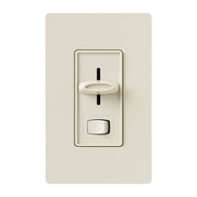 Lutron Skylark LED/CFL Slide Dimmer Switch - Light Almond