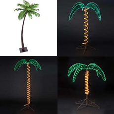 Lighted Palm Trees