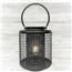 Metal Wire Table Lantern - Black