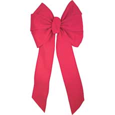 Velvet Wire Christmas Bow - Red (12) 961970