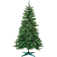 3' Pre-Lit Artificial Colorado Spruce Tree