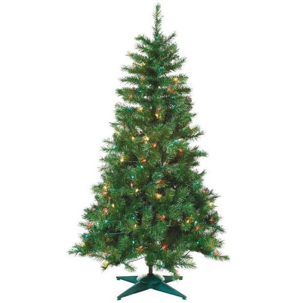 4' Pre-Lit Colorado Spruce Artificial Tree