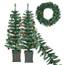 S/4 Pre-Lit Tree, Garland and Wreath Set 