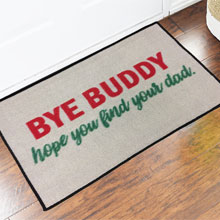 2' x 3' Bye Buddy Elf Movie Welcome Door Mat