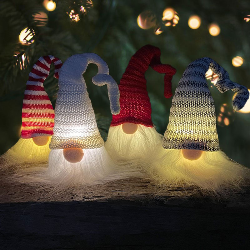 (4) LED Gnomes Battery Operated - Warm White KM485176