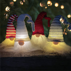 (4) LED Gnomes Battery Operated - Warm White KM485176