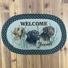 Welcome LABS Braided Rug 26" x17"                            EG2522