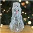 LED Acrylic Snowman - Cool White  KM491031-SM