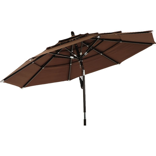 3 tier brown patio