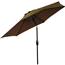 7.5' Brown Aluminum Patio Umbrella