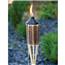 5' Brown Woven Bamboo Patio Torch