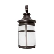 Residential LED 12.5-Watt Outdoor Wall Lantern Wet Rated 3000K - 120V EOL-WL17BRZ-1030E