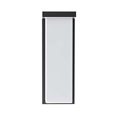 Residential LED 18/20/22 Watt Outdoor Rectangle Wall Light and Waterproof - 120-277V EOL-WL61BK-1100ESW