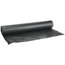 Black Polyethylene Plastic Sheeting Tarp - 20' x 50' - 4 Mil. - Black