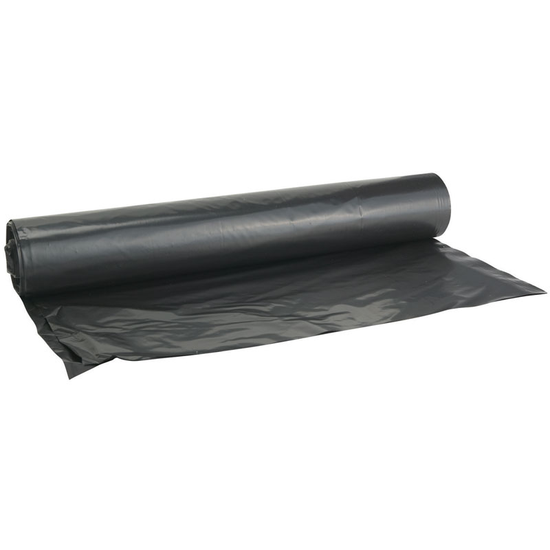 Black Polyethylene Plastic Sheeting Tarp - 12' x 100' - 4 Mil. 