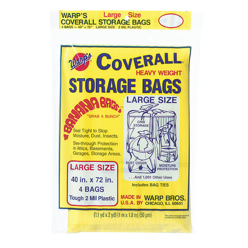 Coverall Heavyweight Plastic Storage Bags - 40
