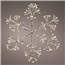 LED Frame Light Snowflake - 192 Bulbs - Silver - Warm White KM783069