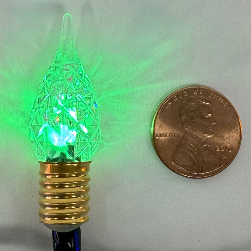 Multi-Function LED Vintage Lights 180-Bulbs - Green Wire - Multi-Color