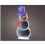 Lumineo LED Infinity Lights Snowman 137-Multi Color LEDs Acrylic 15.75 H in. KM489929