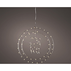 Lumineo LED Frame Light 67-Warm White Micro LEDs Acrylic Battery-Operated 0.24 L in. KM493746