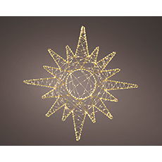 Lumineo LED Frame Light Gold 355-Warm White Micro LEDs Metal Outdoor KM784599