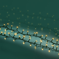 Lumineo Compact Tree Lights 500-Soft Gold LEDs Green Wire 36 ft. KM781649