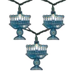 Hanukkah Menorah Lights - 10 Lights UL4341
