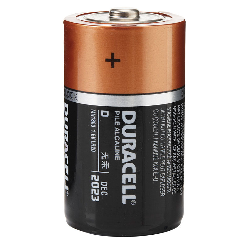 4 Pack D Duracell Batteries   
