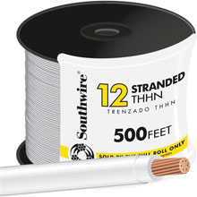 Southwire 12 AWG Stranded THHN Wire - 500 ft. White 501111