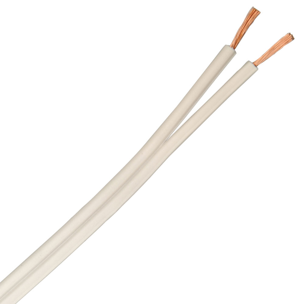 250 foot white SPT-2 thermoplastic jacket lamp cord
