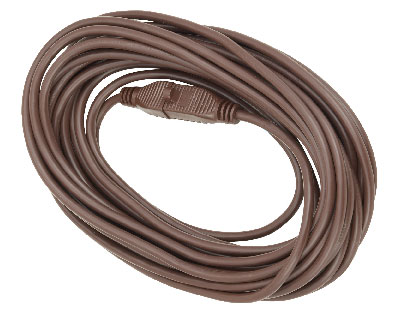 40' Medium-Duty Extension Power Cord - 16/3 - Brown
