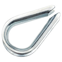 1/8" Stainless Steel Wire Rope Thimble - 10 Pack 752377                   