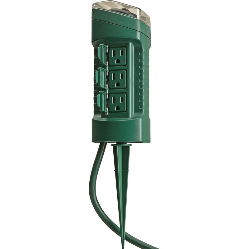 6 Outdoor Power Stake W, Outdoor Electrical Timer