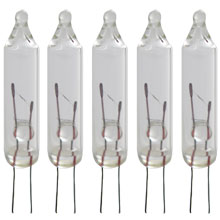 Clear Regular Replacement Light Bulb - 2.5V - 5 Lights