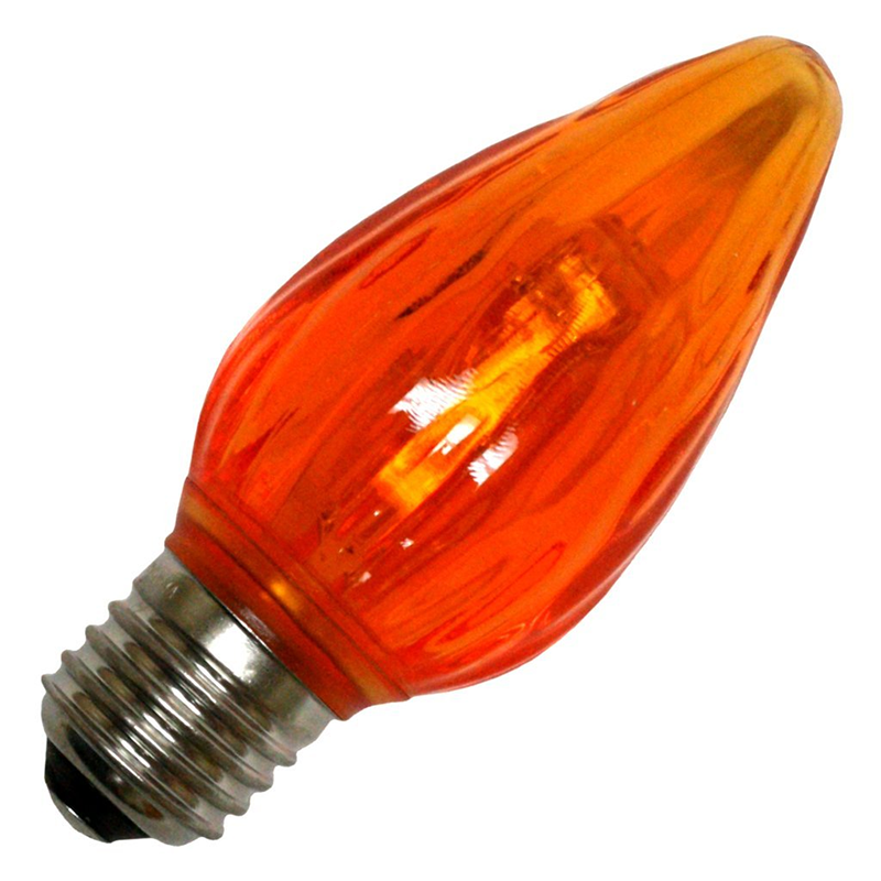 Flashing light bulb - BA15S LED 12V, 30W - orange - HI:PE