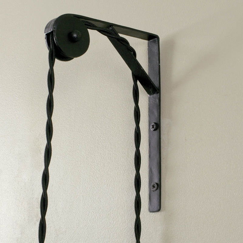Wall Mount Pulley - Black - 1