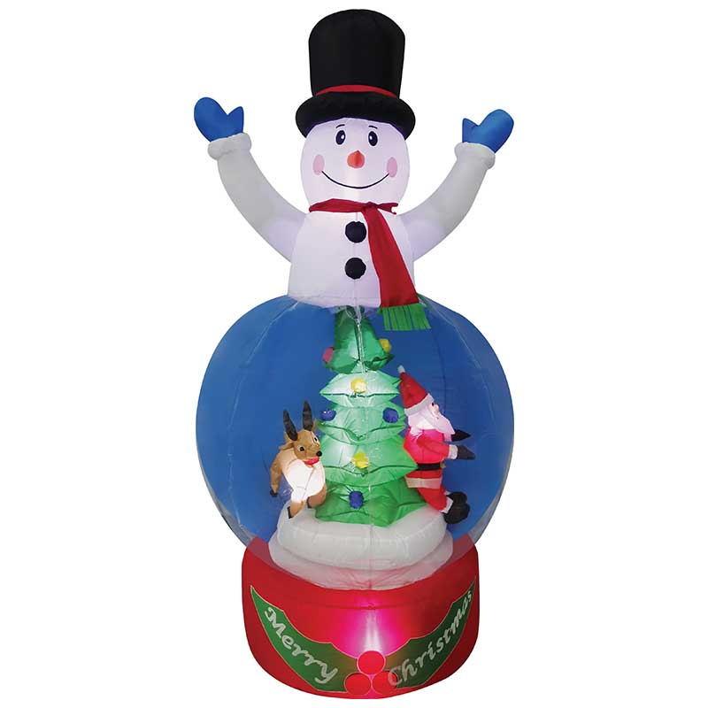 7' Inflatable SNOWMAN GLOBE Airblown