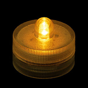 Waterproof Amber Submersible Lights - 4 Pack FOR-SUB1A