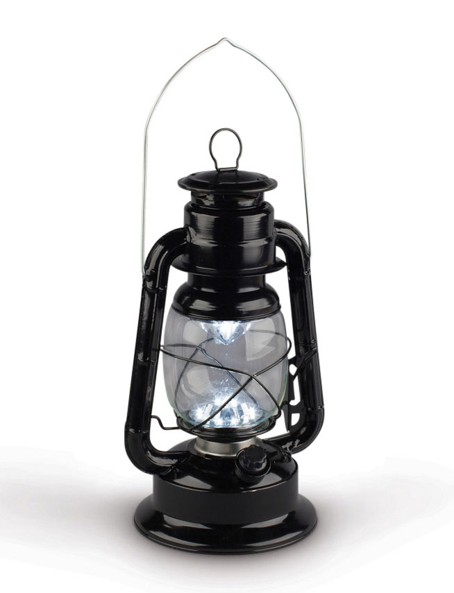 Black Led Railroad Lantern 11 5 Black Led Railroad Hurricane Camping Lantern