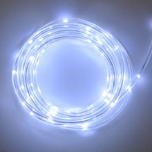 Battery Operated Led Rope Lights Cool White Led Rope Light Battery Multi Function Timer 15 Feet