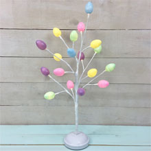 24" Battery Operated LED Easter Egg Lighted Tree