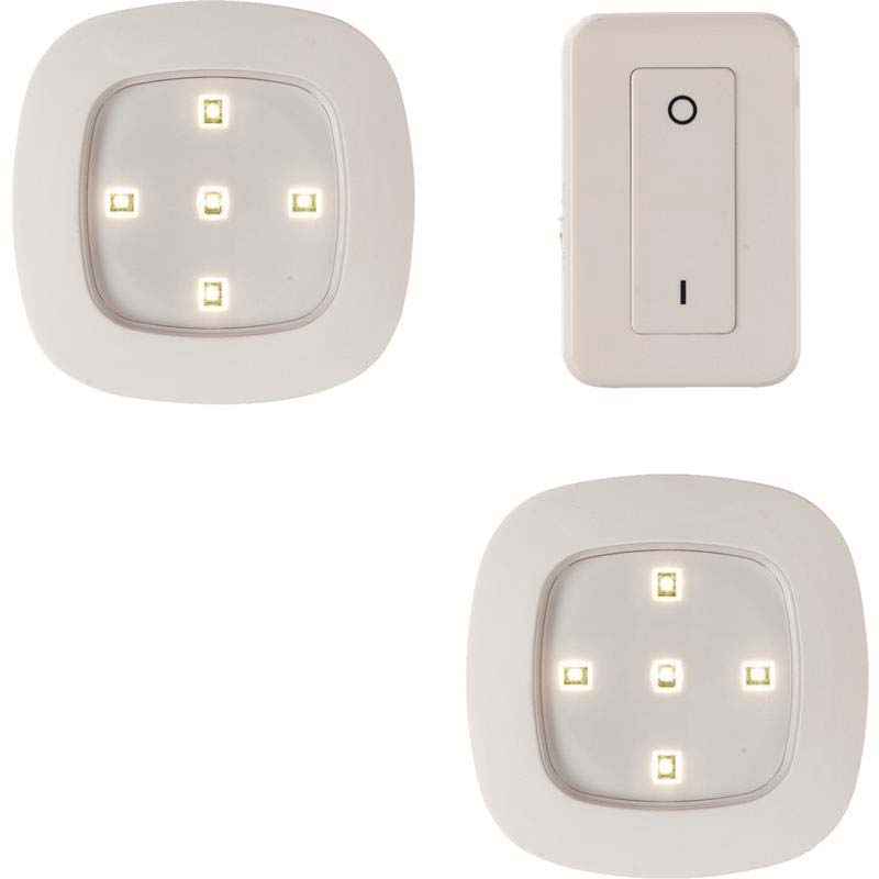 White LED Remote Control Puck Lights 501987