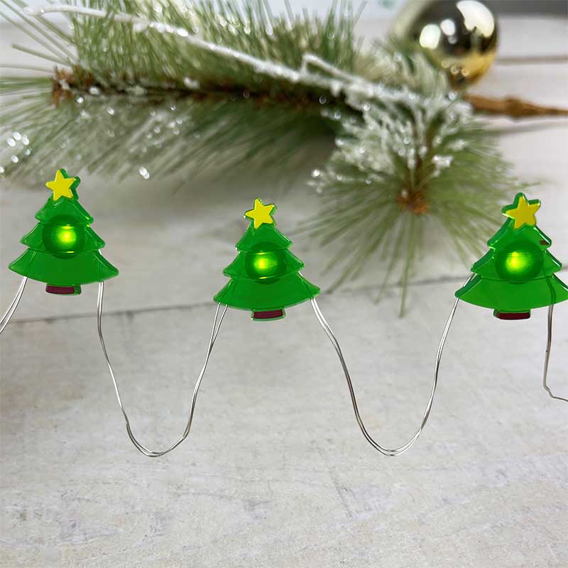 Christmas Tree LED Micro String Lights - Battery Operated DE-70318TREE