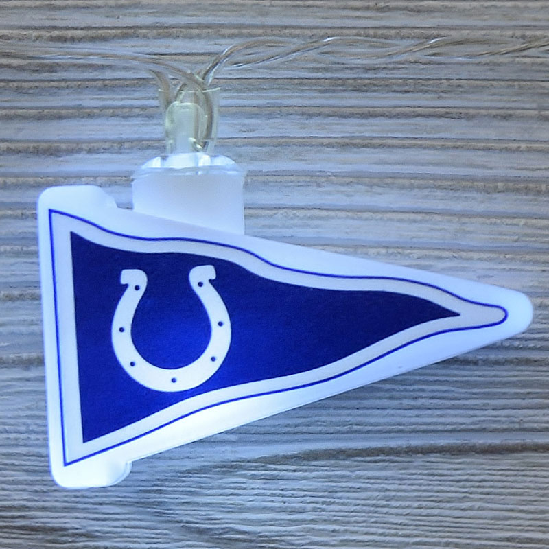 NFL Indianapolis Colts LED Pennant String Lights - Battery Operated TP-NFL/COLTS