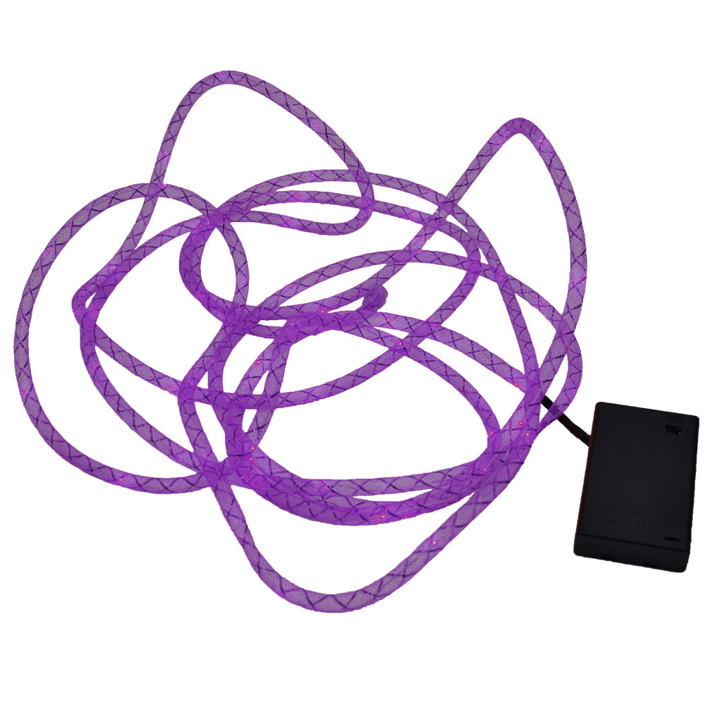 Purple Mesh Rope Light 15 Foot