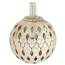 Antique Silver Metal Sphere Lights - 10 Pure White  900279
