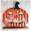 Battery Operated Halloween Metallic Pumpkin with Stand